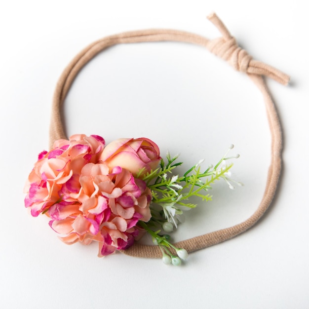 Ręcznie haftowany kwiatowy tamborek